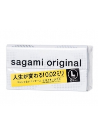 Презервативы Sagami Original 0.02 L-size увеличенного размера - 10 шт. - Sagami - купить с доставкой в Калининграде