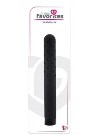 Черная насадка для анального душа ANAL DOUCHE - 15 см. - Dream Toys - купить с доставкой в Калининграде