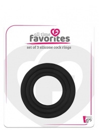 Набор из 3 эрекционных колец SILICONE COCKRINGS - Dream Toys - в Калининграде купить с доставкой