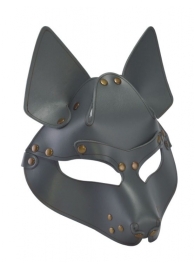 Серая маска Wolf с клепками - Sitabella - купить с доставкой в Калининграде