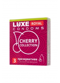 Презервативы с ароматом вишни LUXE Royal Cherry Collection - 3 шт. - Luxe - купить с доставкой в Калининграде