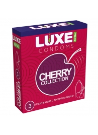 Презервативы с ароматом вишни LUXE Royal Cherry Collection - 3 шт. - Luxe - купить с доставкой в Калининграде
