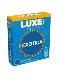 Текстурированные презервативы LUXE Royal Exotica - 3 шт. - Luxe - купить с доставкой в Калининграде