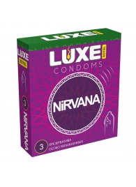 Презервативы с увеличенным количеством смазки LUXE Royal Nirvana - 3 шт. - Luxe - купить с доставкой в Калининграде