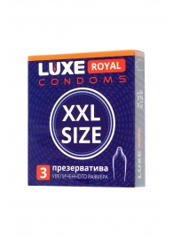 Презервативы увеличенного размера LUXE Royal XXL Size - 3 шт. - Luxe - купить с доставкой в Калининграде