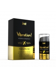 Жидкий интимный гель с эффектом вибрации Vibration! Vodka Energy - 15 мл. - INTT - купить с доставкой в Калининграде