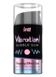 Жидкий интимный гель с эффектом вибрации Vibration! Bubble Gum - 15 мл. - INTT - купить с доставкой в Калининграде