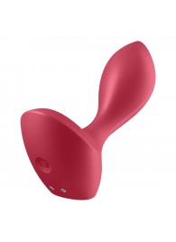 Красный вибромассажёр простаты Satisfyer Backdoor Lover - 14 см. - Satisfyer - в Калининграде купить с доставкой