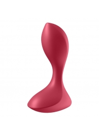 Красный вибромассажёр простаты Satisfyer Backdoor Lover - 14 см. - Satisfyer - в Калининграде купить с доставкой