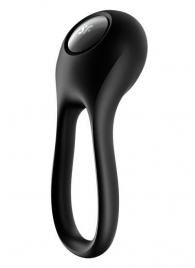 Черное эрекционное виброкольцо Majestic Duo - Satisfyer - в Калининграде купить с доставкой