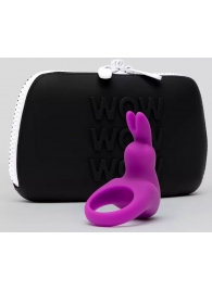 Фиолетовое эрекционное виброкольцо Happy Rabbit Cock Ring Kit - Happy Rabbit - в Калининграде купить с доставкой