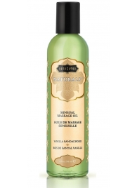 Массажное масло Naturals Vanilla Sandalwood с ароматом ванили и сандала - 236 мл. - Kama Sutra - купить с доставкой в Калининграде