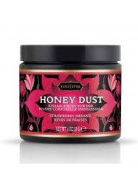 Пудра для тела Honey Dust Body Powder с ароматом клубники - 170 гр. - Kama Sutra - купить с доставкой в Калининграде