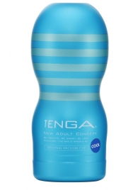 Мастурбатор с охлаждающей смазкой TENGA Original Vacuum Cup Cool - Tenga - в Калининграде купить с доставкой
