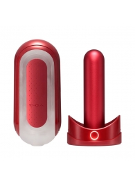 Красный мастурбатор Flip Zero Red   Warmer с подогревом - Tenga - в Калининграде купить с доставкой