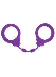 Фиолетовые силиконовые наручники Suppression - Lola Games - купить с доставкой в Калининграде