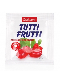 Гель-смазка Tutti-frutti со вкусом барбариса - 4 гр. - Биоритм - купить с доставкой в Калининграде