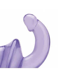 Фиолетовый безремневой страпон Strapless Strap-On - Lux Fetish - купить с доставкой в Калининграде