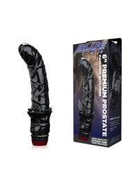 Черный вибромассажер простаты 6  Premium Prostate Massager - BlueLine - в Калининграде купить с доставкой