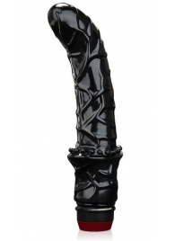 Черный вибромассажер простаты 6  Premium Prostate Massager - BlueLine - в Калининграде купить с доставкой