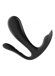 Черный анально-вагинальный вибромассажер Top Secret+ - Satisfyer