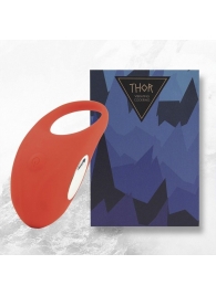 Красное кольцо с вибрацией Thor Cockring - FeelzToys - в Калининграде купить с доставкой