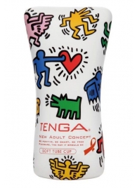 Мастурбатор-туба Keith Haring Soft Tube CUP - Tenga - в Калининграде купить с доставкой