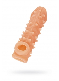 Телесная закрытая насадка с пупырышками Cock Sleeve Size S - 13,8 см. - KOKOS - в Калининграде купить с доставкой