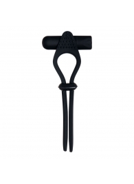 Черное эрекционное лассо с вибропулей Black Tie Affair - Zero Tolerance - в Калининграде купить с доставкой