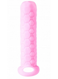 Розовый фаллоудлинитель Homme Long - 13,5 см. - Lola Games - в Калининграде купить с доставкой