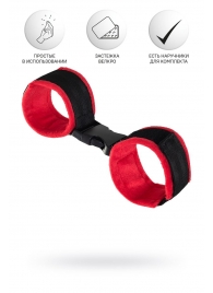 Красно-черные велюровые оковы Anonymo - ToyFa - купить с доставкой в Калининграде