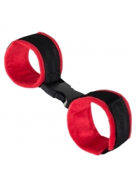 Красно-черные велюровые оковы Anonymo - ToyFa - купить с доставкой в Калининграде