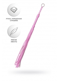 Розовый флоггер Anonymo - 64 см. - ToyFa - купить с доставкой в Калининграде