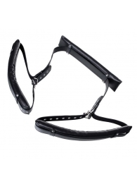 Черные кожаные стропы для фиксации Anonymo - ToyFa - купить с доставкой в Калининграде