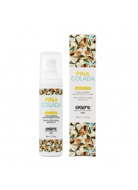 Разогревающее массажное масло с ароматом пина колада Gourmet Pina Colada - 50 мл. - Exsens - купить с доставкой в Калининграде