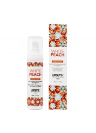 Разогревающее массажное масло Gourmet White Peach Organic с органическими ингредиентами - 50 мл. - Exsens - купить с доставкой в Калининграде