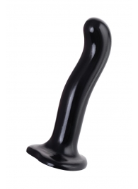 Черный стимулятор для пар P G-Spot Dildo Size M - 18 см. - Strap-on-me - в Калининграде купить с доставкой