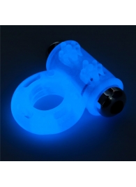 Голубое, светящееся в темноте эрекционное виброкольцо Lumino Play Vibrating Penis Ring - Lovetoy - в Калининграде купить с доставкой