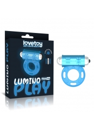 Голубое, светящееся в темноте эрекционное виброкольцо Lumino Play Vibrating Penis Ring - Lovetoy - в Калининграде купить с доставкой