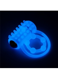Голубое, светящееся в темноте виброкольцо Lumino Play Vibrating Penis Ring - Lovetoy - в Калининграде купить с доставкой