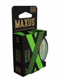 Презервативы в пластиковом кейсе MAXUS AIR Mixed - 3 шт. - Maxus - купить с доставкой в Калининграде