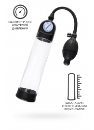 Прозрачная механическая помпа Roald с манометром - Sexus - в Калининграде купить с доставкой