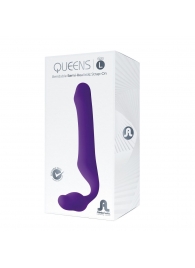 Фиолетовый безремневой страпон Queens L - Adrien Lastic - купить с доставкой в Калининграде