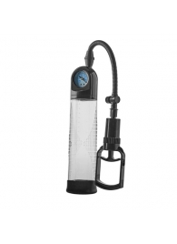 Прозрачная вакуумная помпа с манометром Deluxe Penis Pump - Dream Toys - в Калининграде купить с доставкой