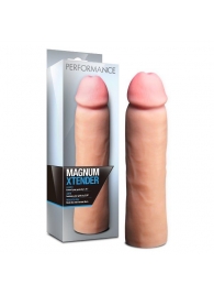 Телесная фаллическая насадка на пенис Magnum Xtender - 23 см. - Blush Novelties - в Калининграде купить с доставкой
