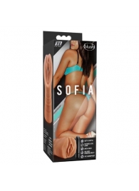 Мастурбатор-вагина цвета карамели Sofia с вибрацией - Blush Novelties - в Калининграде купить с доставкой