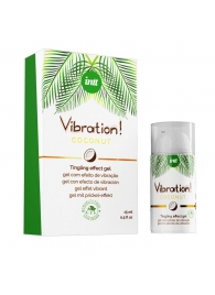 Возбуждающий гель с ароматом кокоса Vibration Coconut - 15 мл. - INTT - купить с доставкой в Калининграде