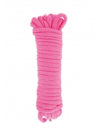 Розовая веревка для связывания Sweet Caress Rope - 10 метров - Sweet Caress - купить с доставкой в Калининграде