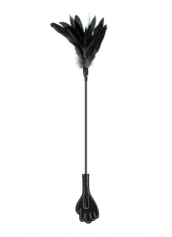 Двусторонний стек-щекоталка Sweet Caress Feather Whip - 58 см. - Sweet Caress - купить с доставкой в Калининграде