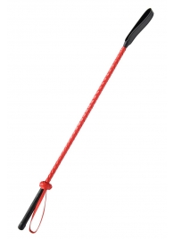 Красно-черный гладкий стек - 71 см. - Fetish Tentation - купить с доставкой в Калининграде